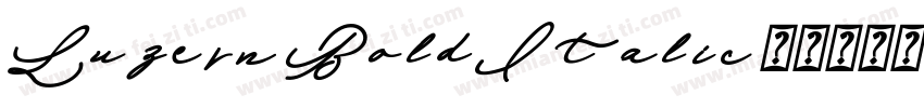 Luzern BoldItalic字体转换